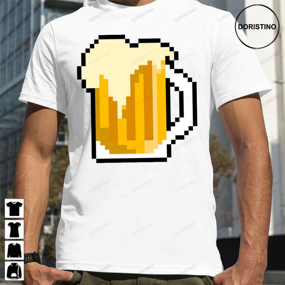 Beer Pixel Art Videogames Geek Awesome Shirts